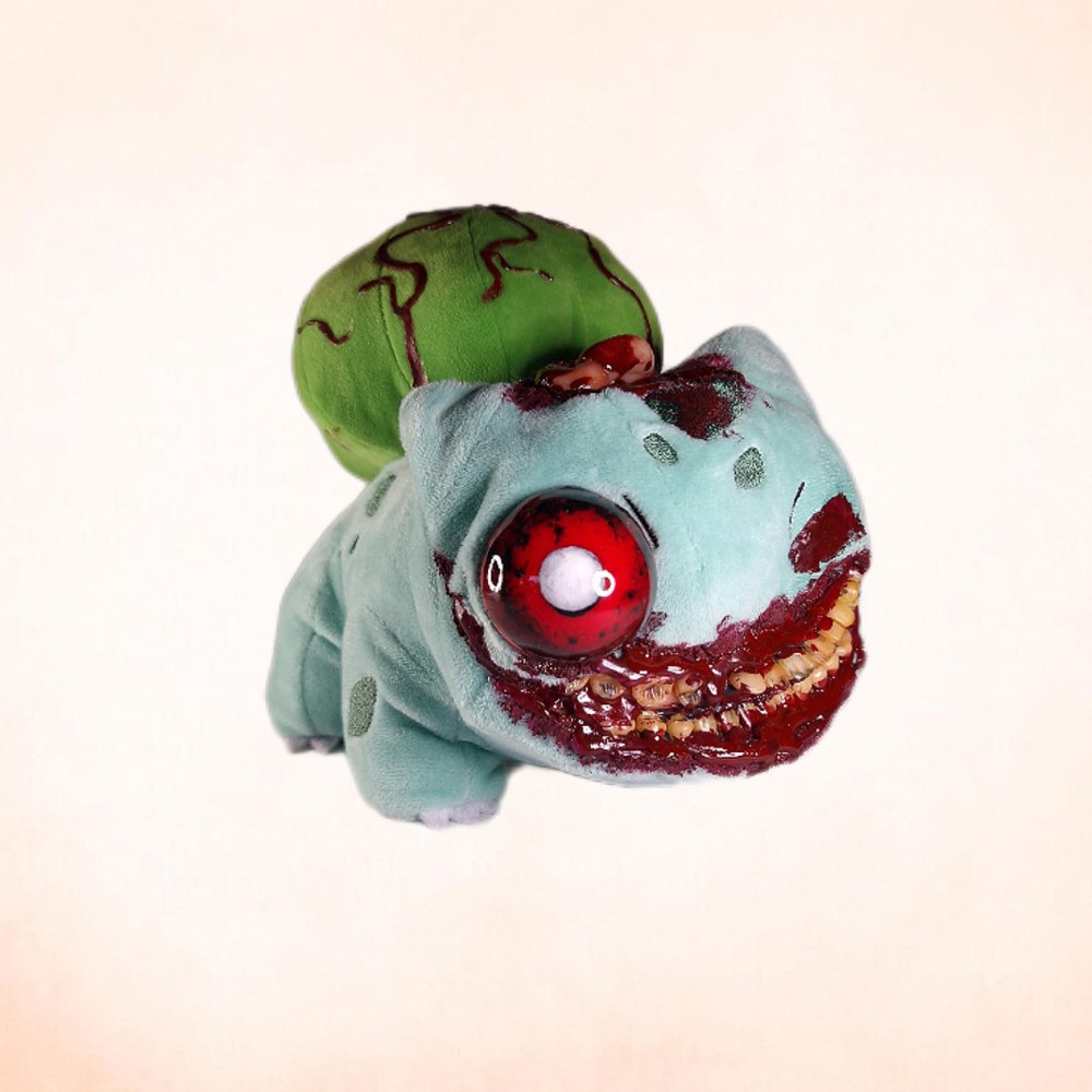 Saritasangerart Pokemon - Horror handmade bulbasaur pokemon Peluche - Bleu